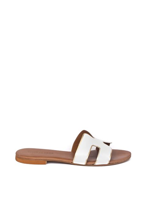 White leather sandal VINCENT VEGA | P106 HDLVIT-BIANCO